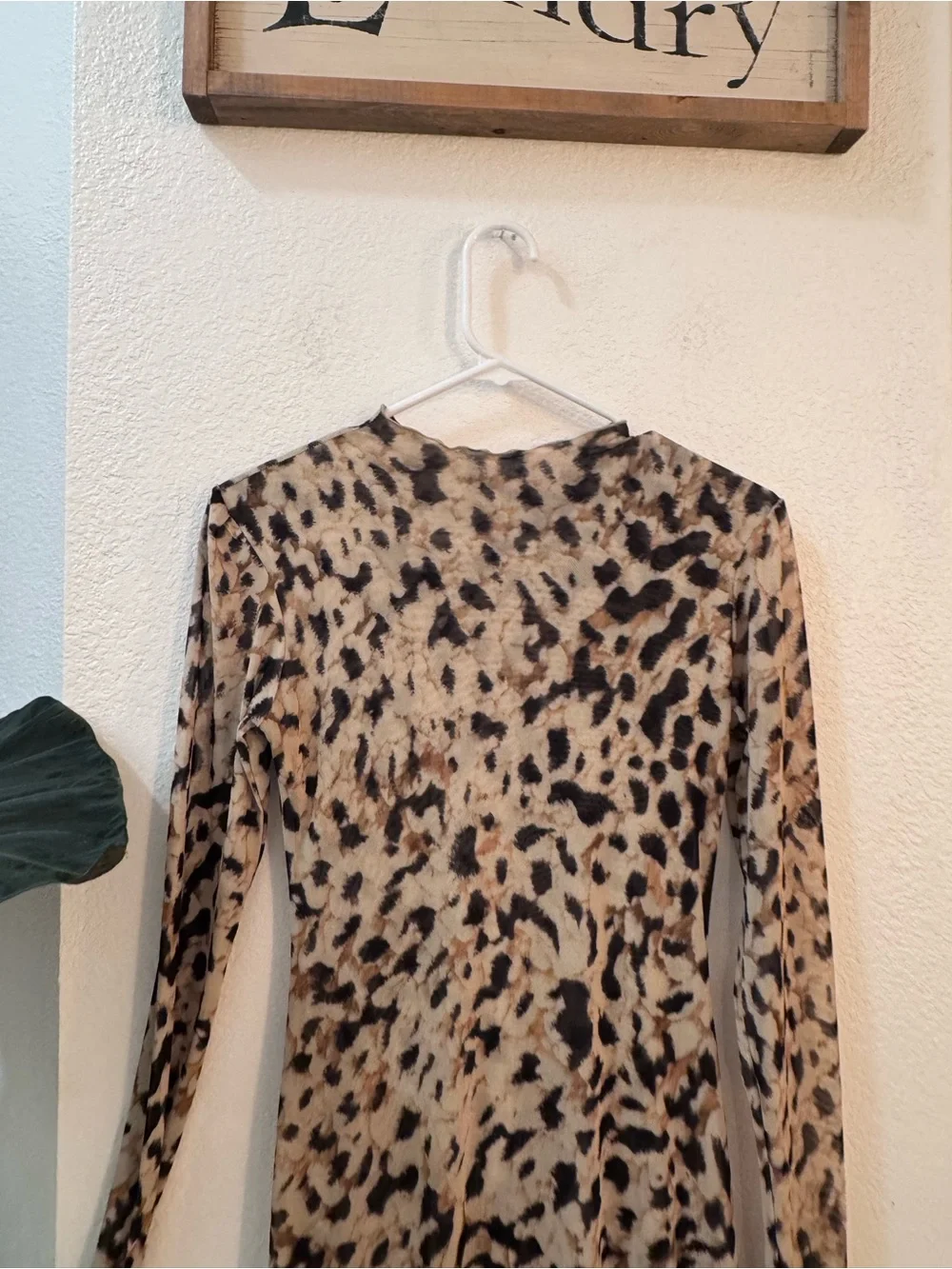RESA The Lyon Maxi Dress In Balthazar Long Sleeve Mock Neck Leopard Print Small